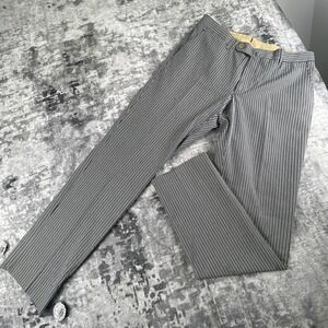 Man by Carlos Castillo 1924 Men's Trouser Striped Flat Front Pants Hickory Stipe